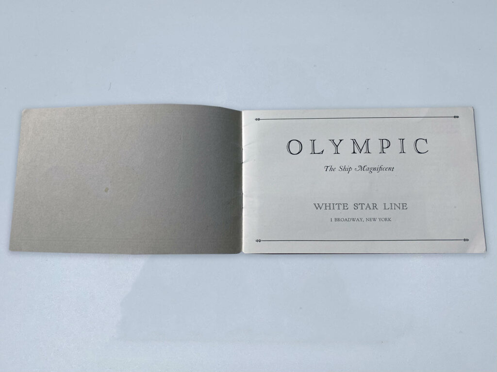 Olympic Ship Magnificant Brochure