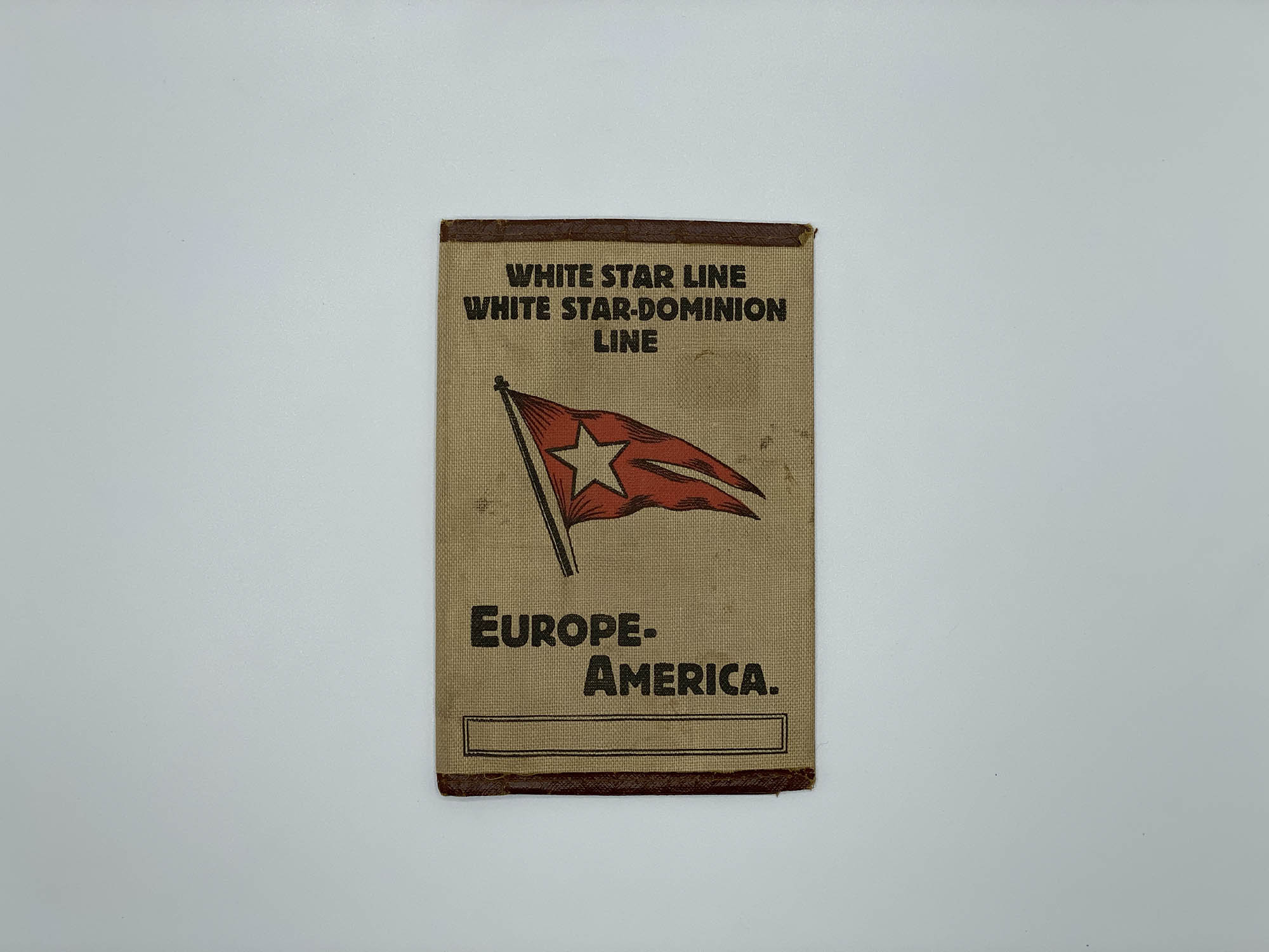 White Star Line Ticket Holder Dominion Line Front