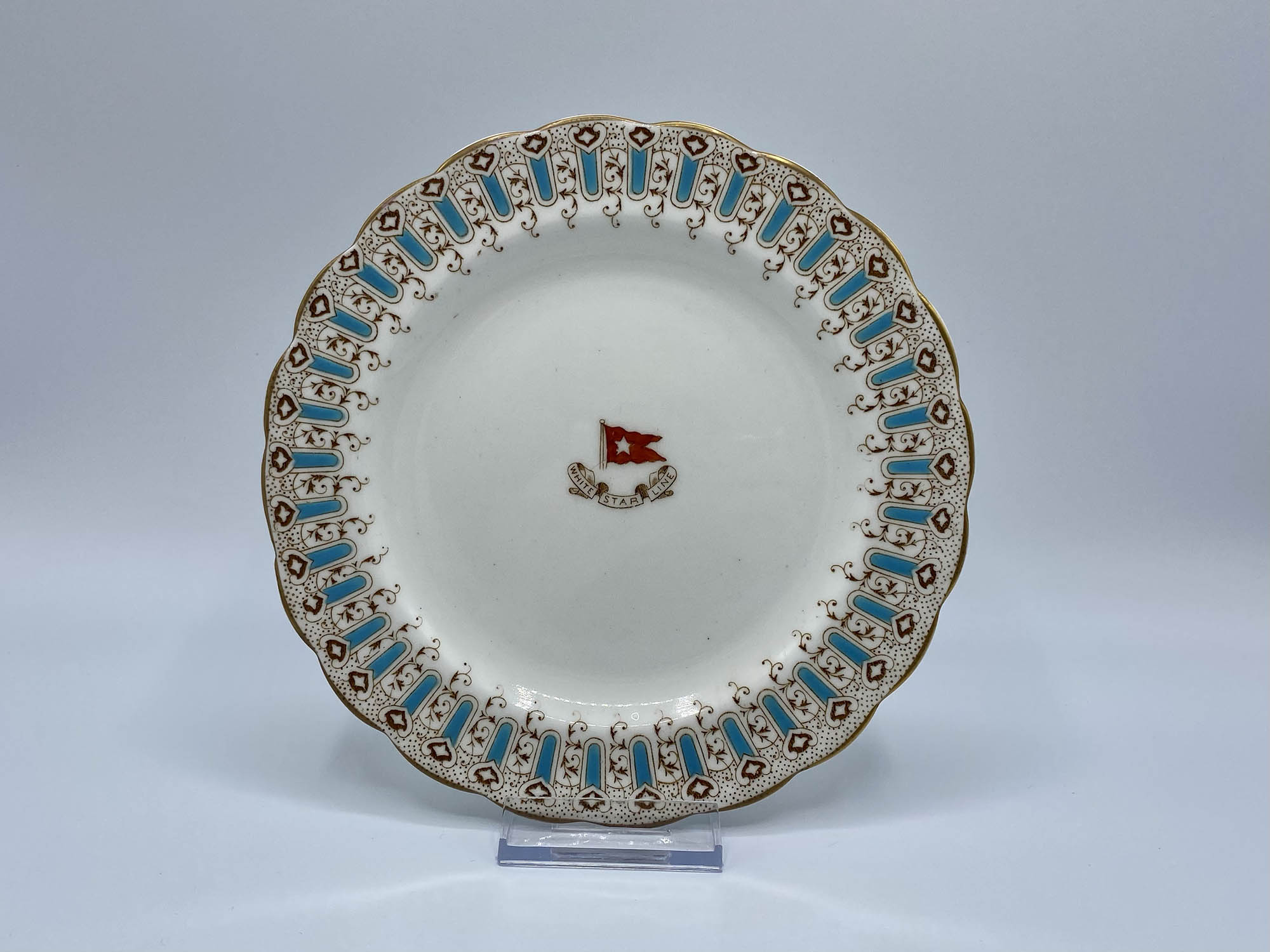 White Star Line Wisteria Pattern Salad Plate